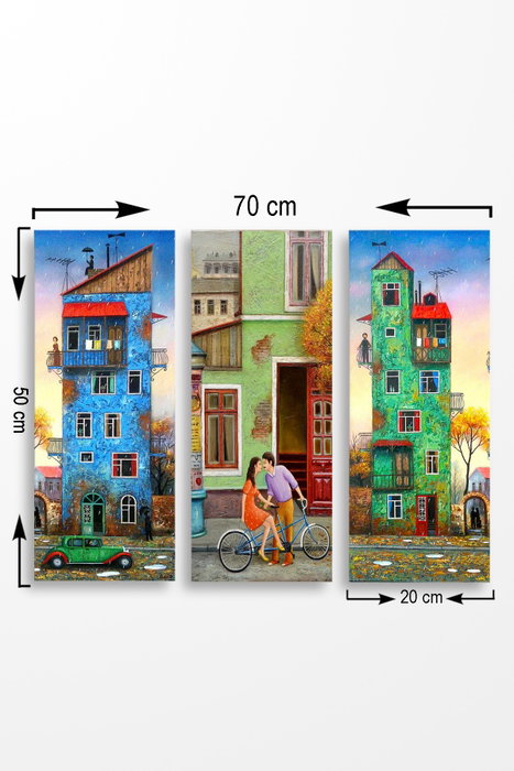 Wallity Cuadro Decorativo de MDF Multicolor (3 Piezas) Wallity Cuadro Decorativo de MDF Multicolor (3 Piezas)